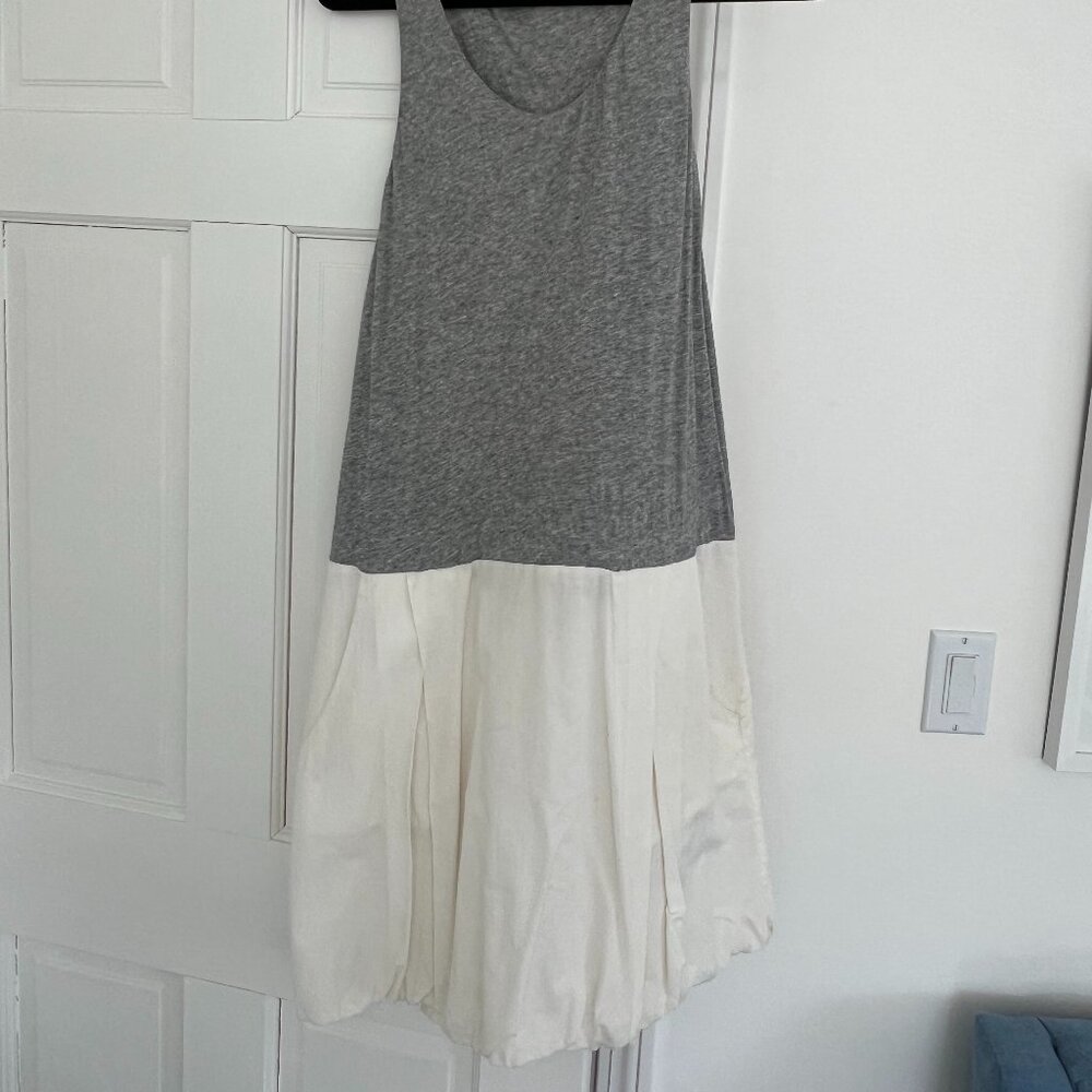 CLU Puffball Balloon Bubble Gray Tank Dress Size Small